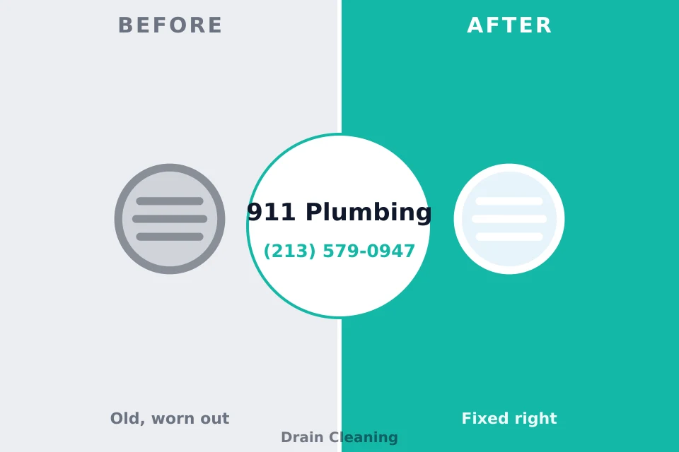 Before and after: plumbing company Middlefield, OH